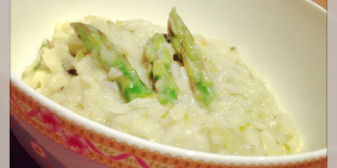 Asparagus risotto