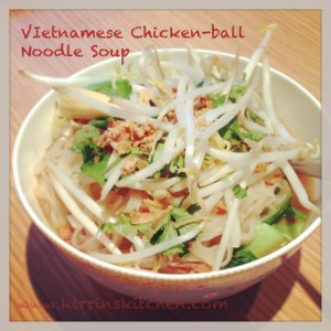 Chicken ball noodle soup